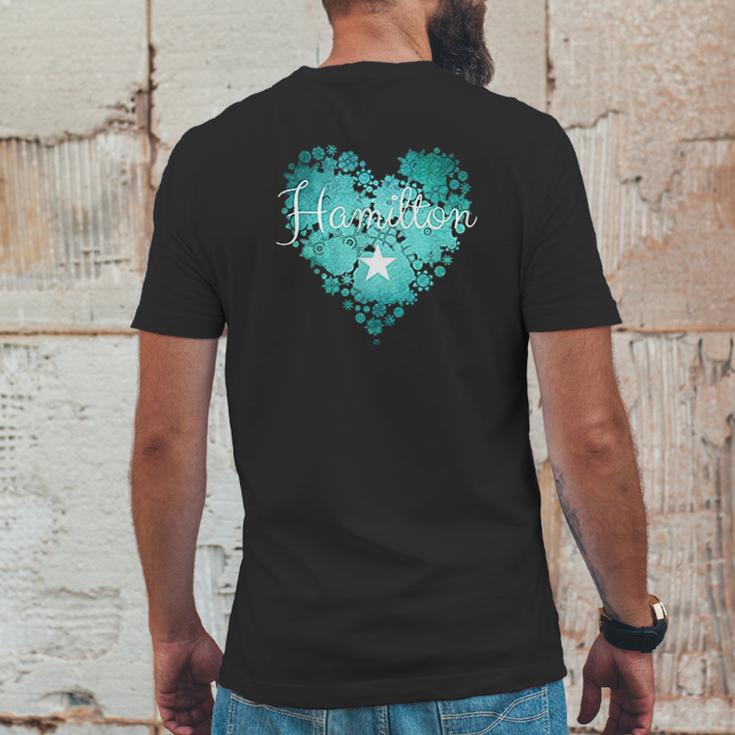 I Heart Hamilton Mens Back Print T-shirt Funny Gifts