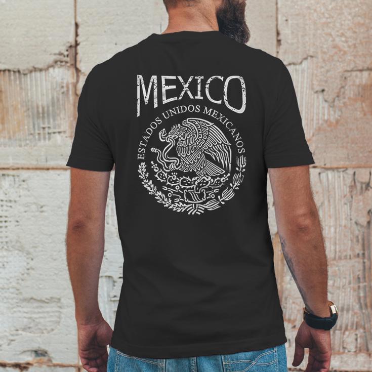 Hecho En Mexico Mexican Flag Coat Of Arms Escudo Mexicano For Men Mens Back Print T-shirt Funny Gifts