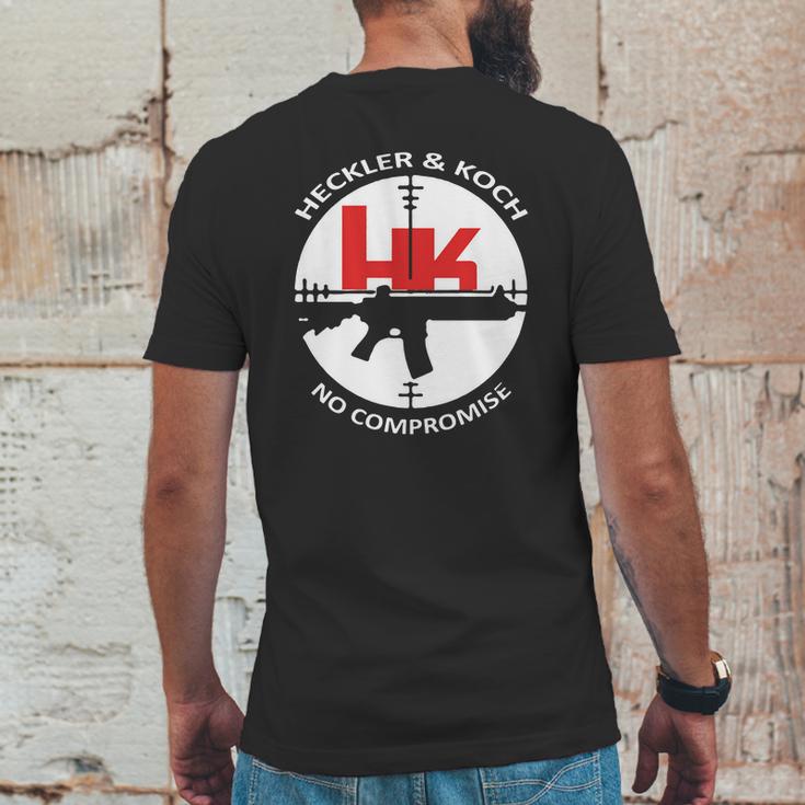 Heckler And Koch Heckler Und Koch Mens Back Print T-shirt Funny Gifts