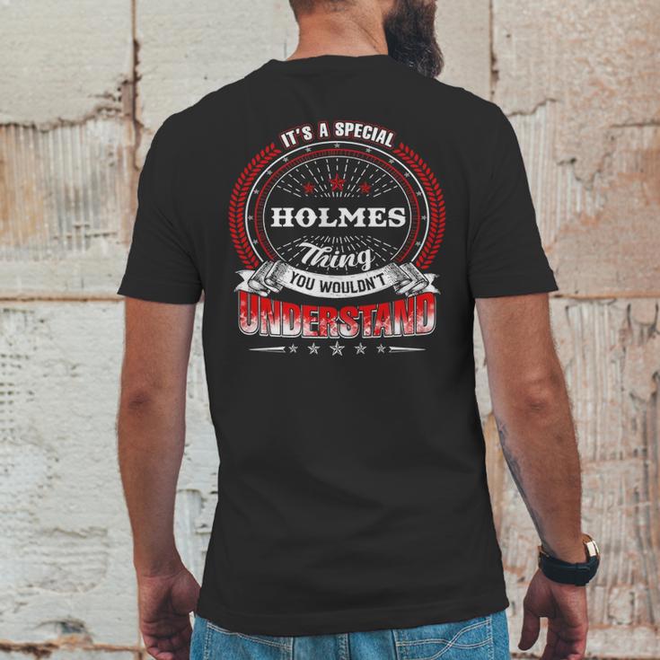 Holmes Shirt Family Crest HolmesShirt Holmes Clothing Holmes Tshirt Holmes Tshirt Gifts For The Holmes Mens Back Print T-shirt Funny Gifts