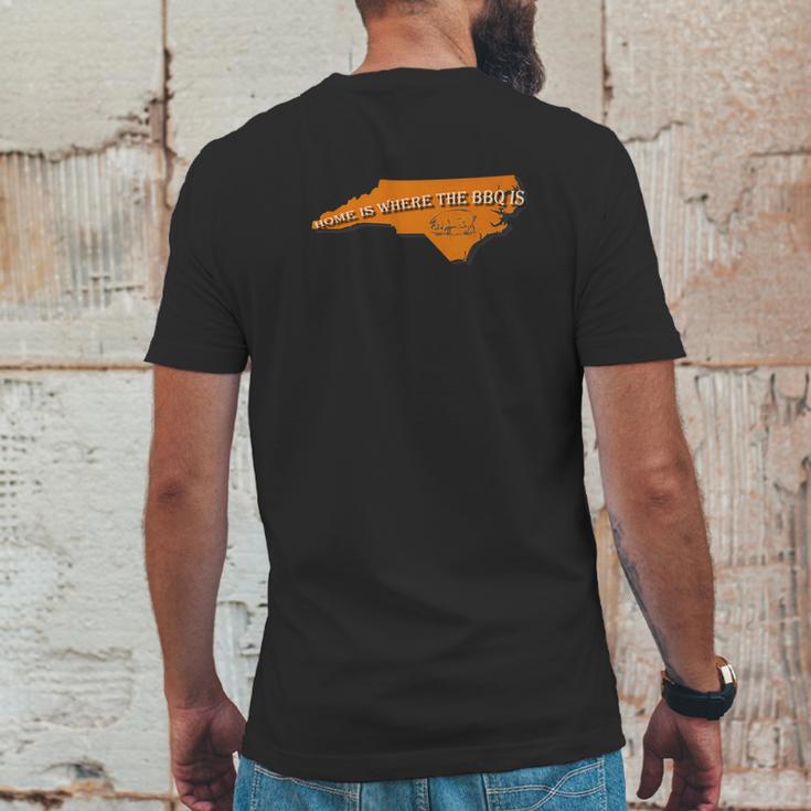 Home Is Where The Bbq Is North Carolina With Pig Mens Back Print T-shirt Funny Gifts