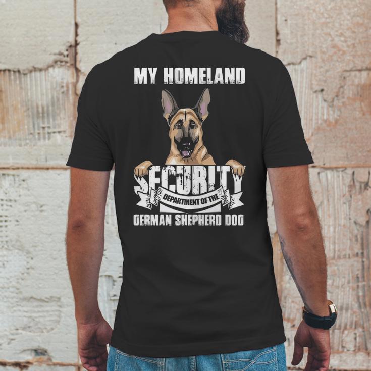 My Homeland Security Department Of The German Shepherd DogMens Back Print T-shirt Funny Gifts