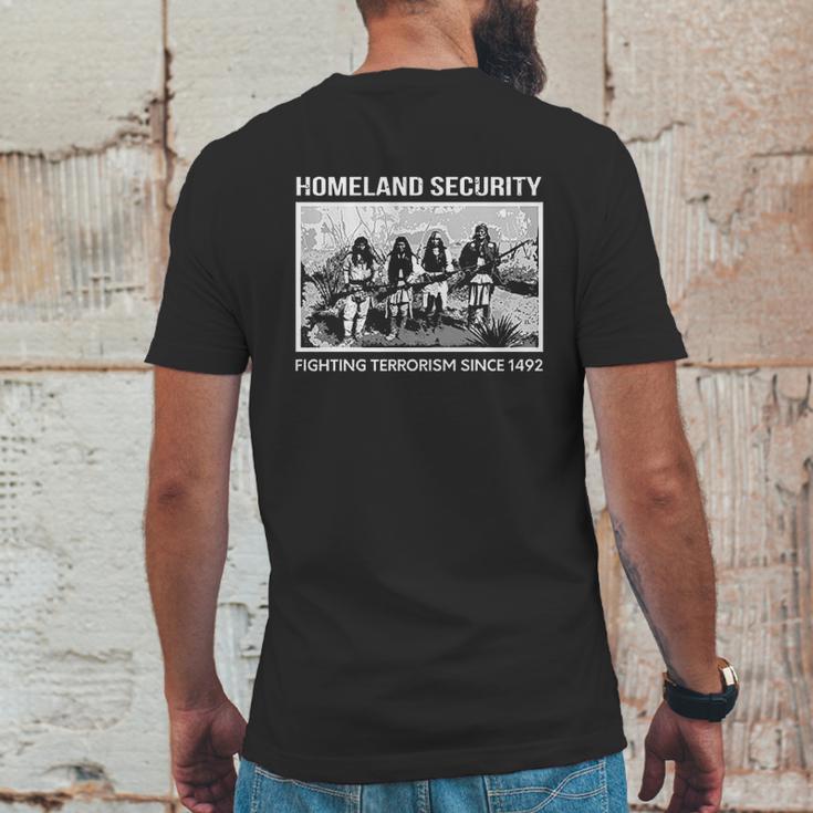 Homeland Security Fighting Terrorism Since 1942 Indian Guys Mens Back Print T-shirt Funny Gifts