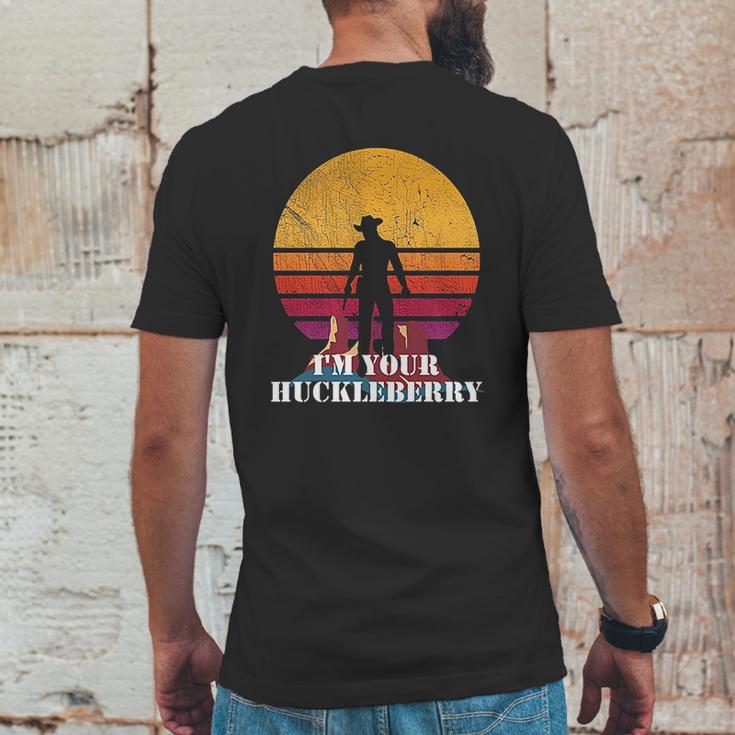 I Am Your Huckleberry Western Quote Vintage Mens Back Print T-shirt Funny Gifts