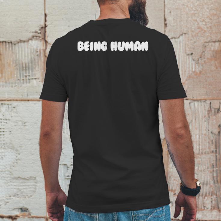 Being Human Mens Back Print T-shirt Funny Gifts