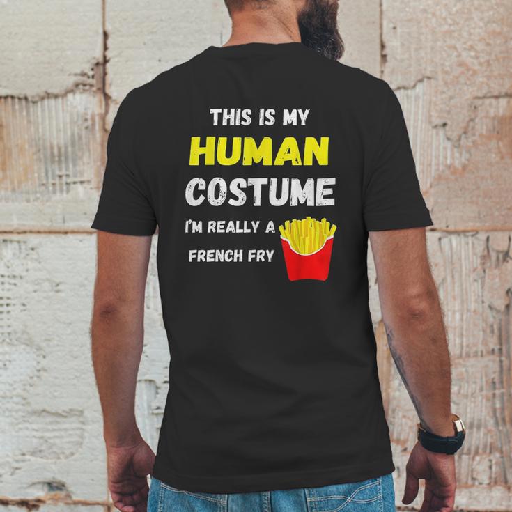 This Is My Human Costume I Am Really A French Fry Fries Mens Back Print T-shirt Funny Gifts