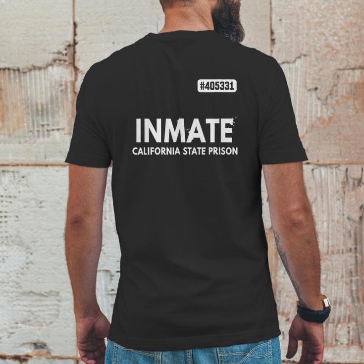 Inmate California State Prison Jail Costume T-Shirt Prisons Mens Back Print T-shirt Funny Gifts