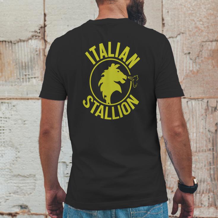 Italian Stallion Tshirt Mens Back Print T-shirt Funny Gifts