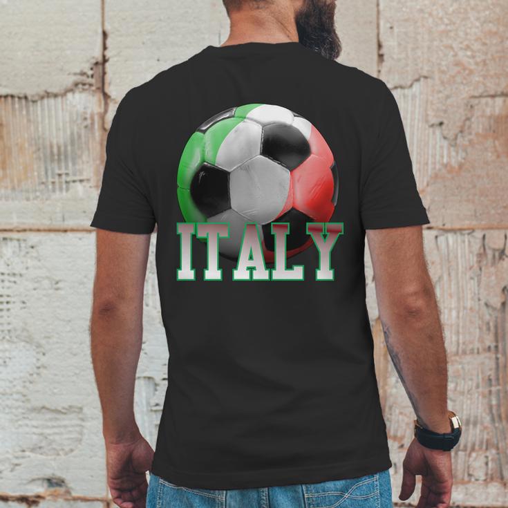 Italy Soccer Logo Mens Back Print T-shirt Funny Gifts