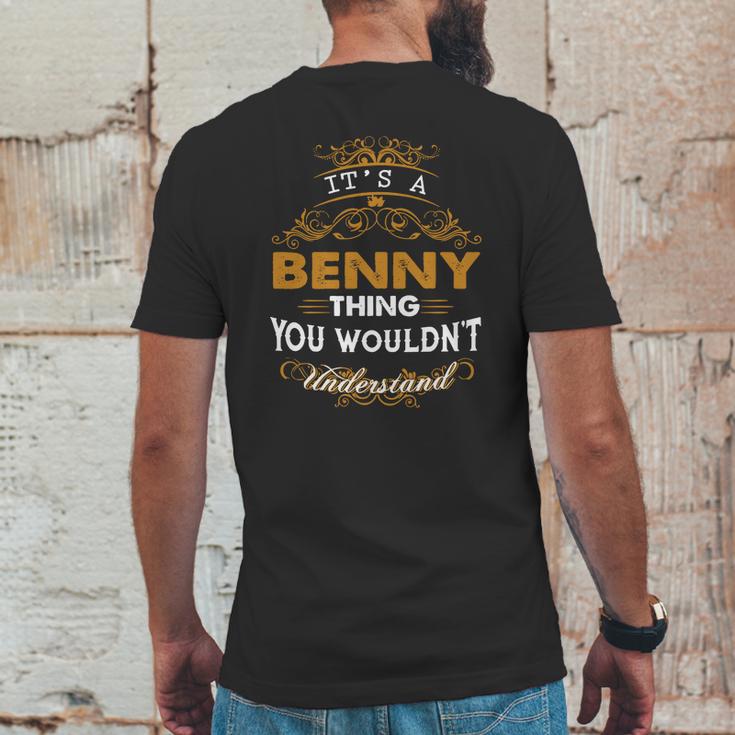 Its A Benny Thing You Wouldnt Understand Mens Back Print T-shirt Funny Gifts