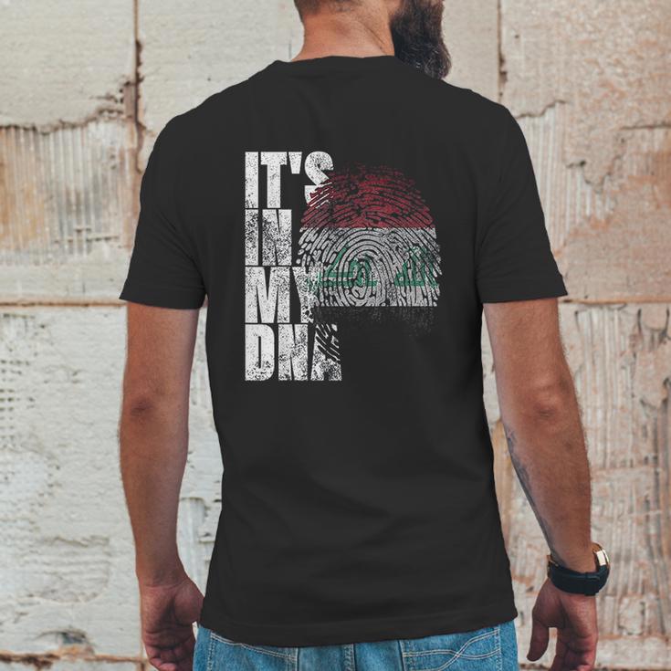 Its In My Dna Iraqi Islamic Persian Gifts Iraq Flag Mens Back Print T-shirt Funny Gifts