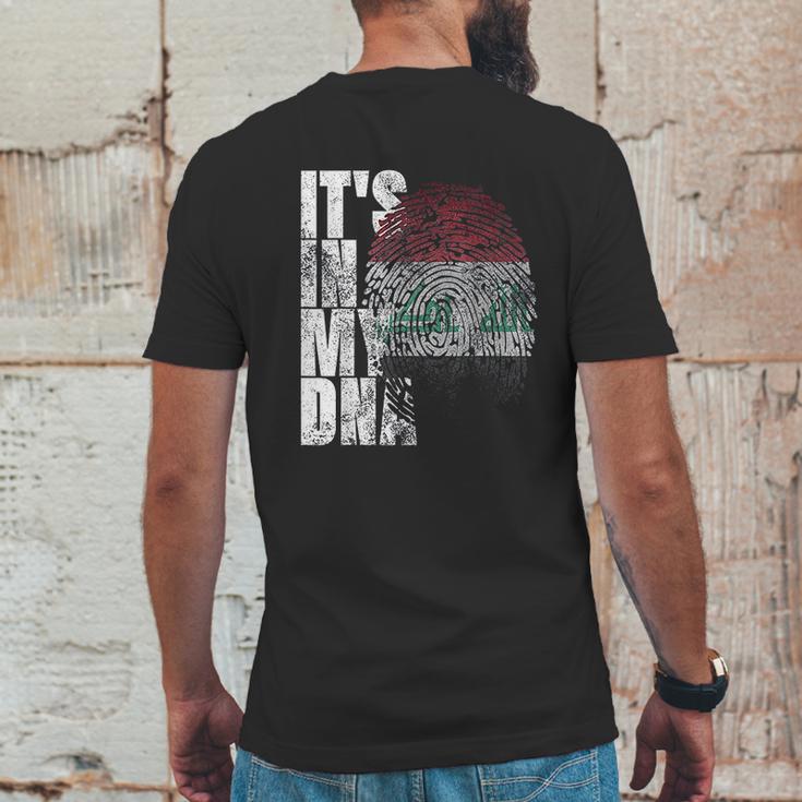 Its In My Dna Iraqi Islamic Persian Gifts Iraq Flag Mens Back Print T-shirt Funny Gifts