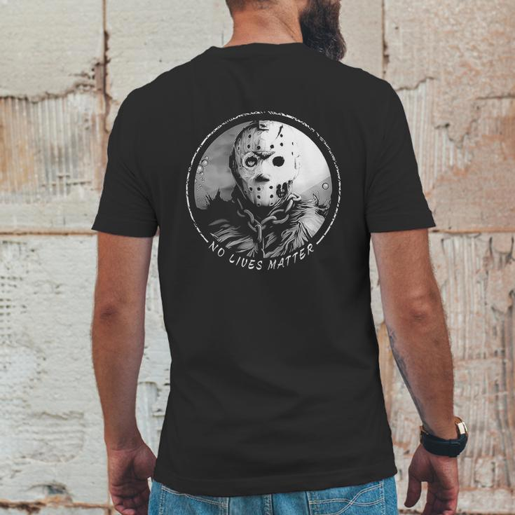 Jason Voorhees No Lives Matter Mens Back Print T-shirt Funny Gifts