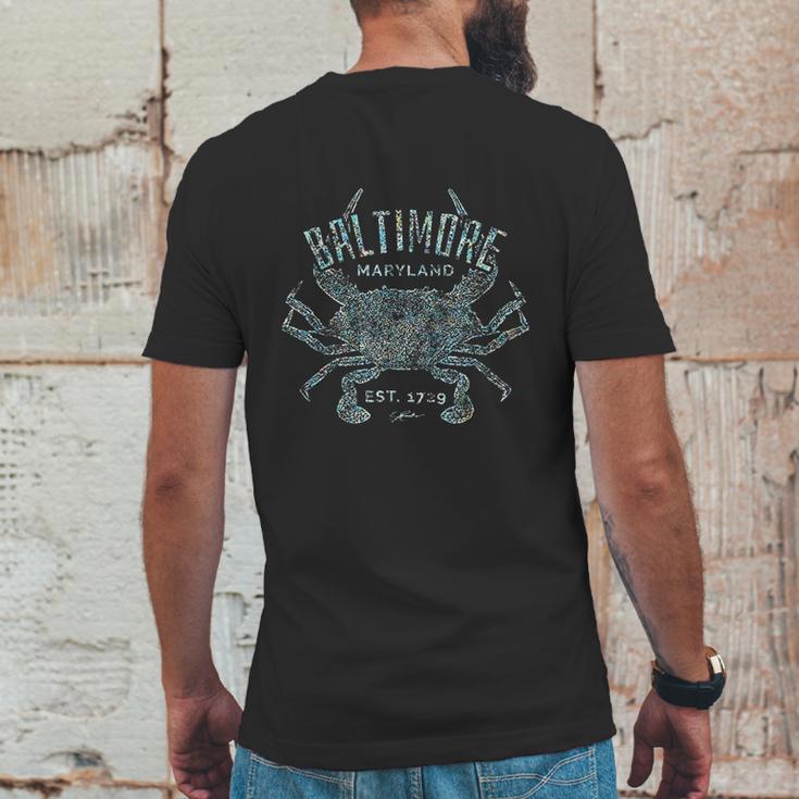 Jcombs Baltimore Md Blue Crab Mens Back Print T-shirt Funny Gifts