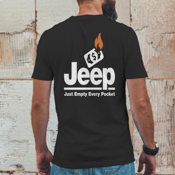 Jeep - Just Empty Every Pocket 1 Mens Back Print T-shirt Funny Gifts