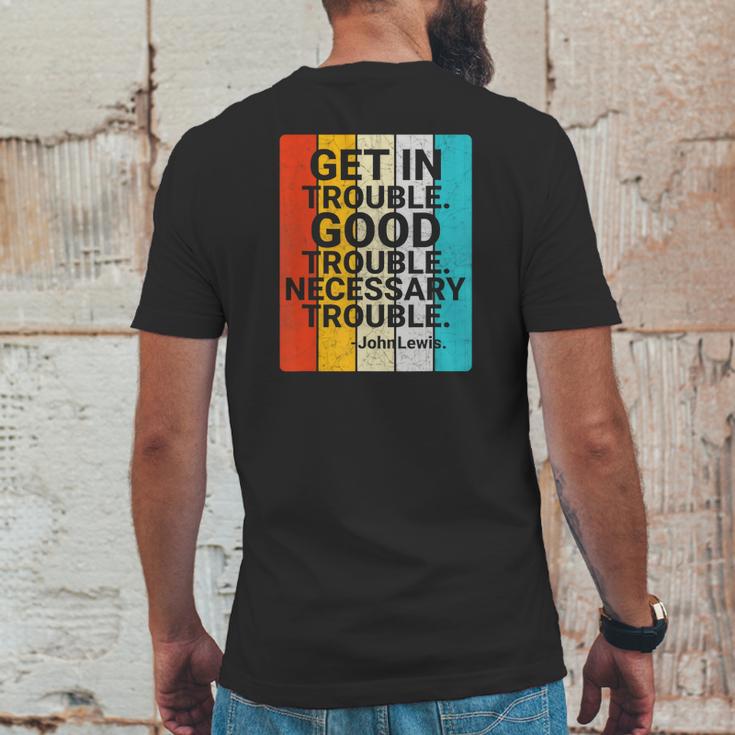 John Lewis Get In Good Necessary Trouble Social Justice T-Shirt Mens Back Print T-shirt Funny Gifts