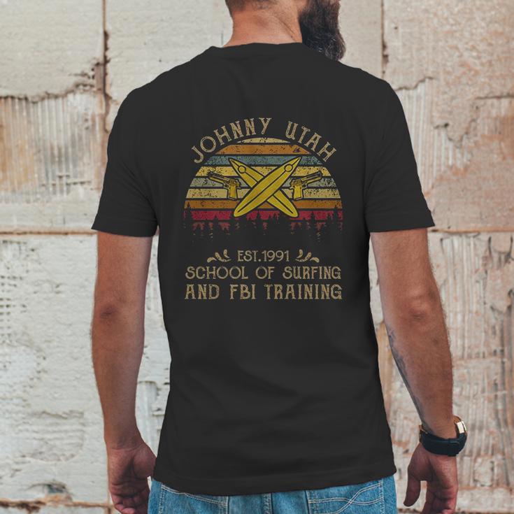 Johnny Utah Est 1991 School Of Surfing And Fbi Training Vintage Movie Mens Back Print T-shirt Funny Gifts