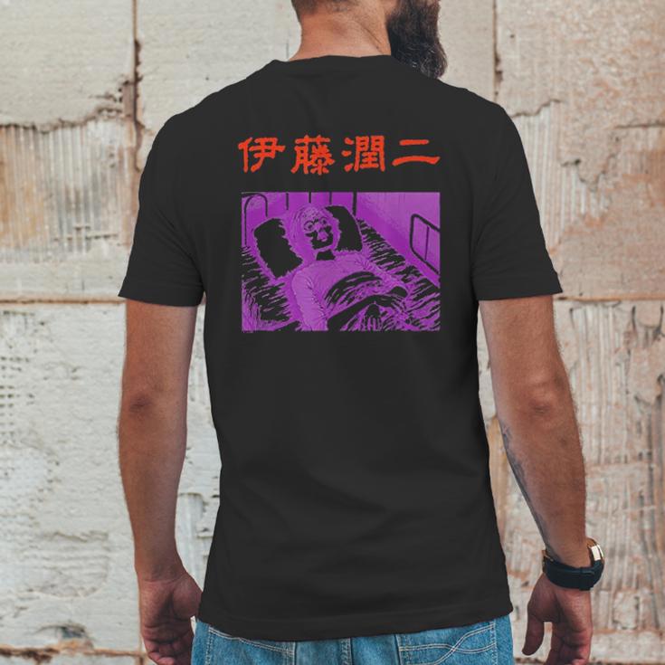 Junji Ito Comatose In Bed Black Mens Back Print T-shirt Funny Gifts