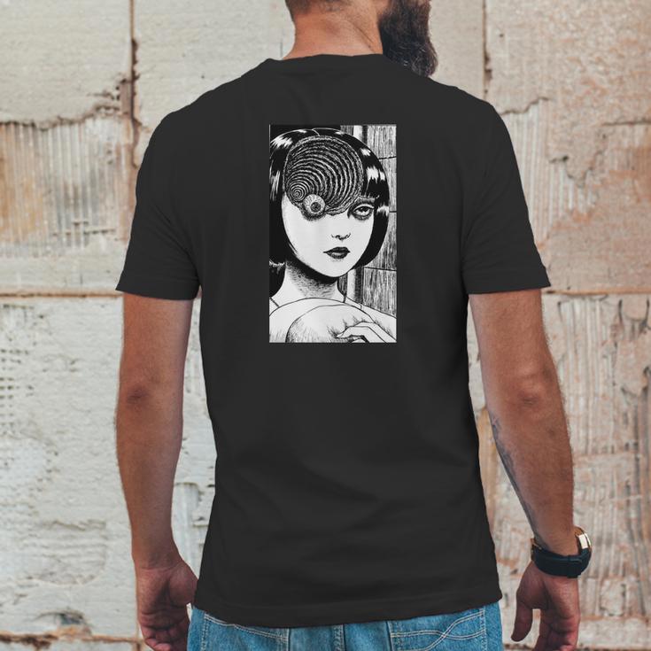 Junji Ito Uzumaki Spiral Eye Mens Back Print T-shirt Funny Gifts