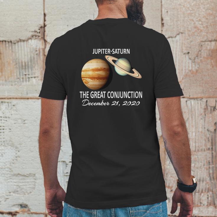 Jupiter Saturn The Great Conjunction December 21 2020 Mens Back Print T-shirt Funny Gifts