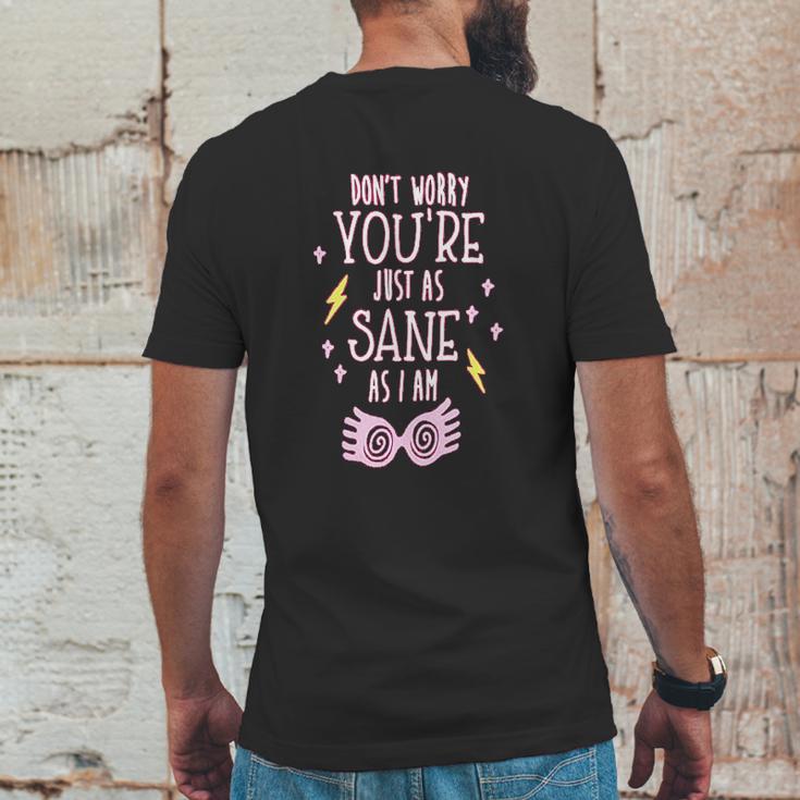 You Are Just As Sane As I Am Spectre Specs Youth Mens Back Print T-shirt Funny Gifts