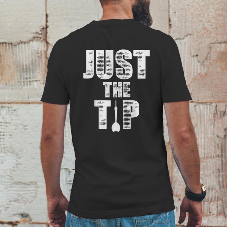 Just The Tip Dart Pin Funny Shooting Darts Mens Back Print T-shirt Funny Gifts