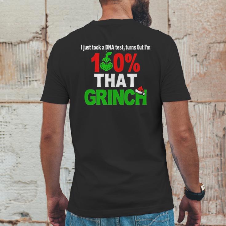 I Just Took A Dna Test Turns Out I Am 100 That Grinch Mens Back Print T-shirt Funny Gifts