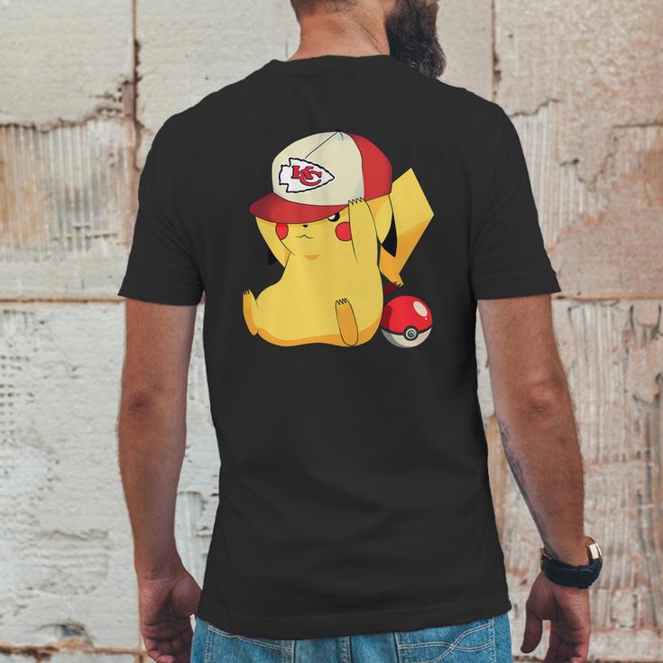 Kansas City Chiefs Pikachu Pokemon Shirt Mens Back Print T-shirt Funny Gifts