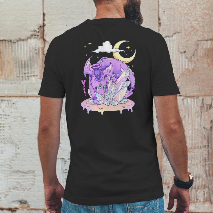 Kawaii Pastel Goth Cute Creepy Crystal Dragon Mens Back Print T-shirt Funny Gifts