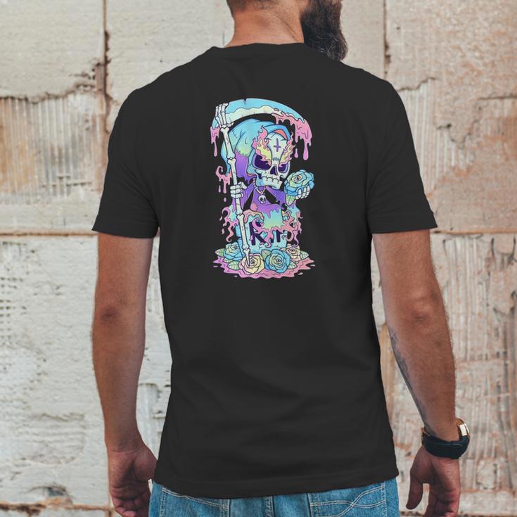 Kawaii Pastel Goth Cute And Creepy Death Grim Reaper Mens Back Print T-shirt Funny Gifts