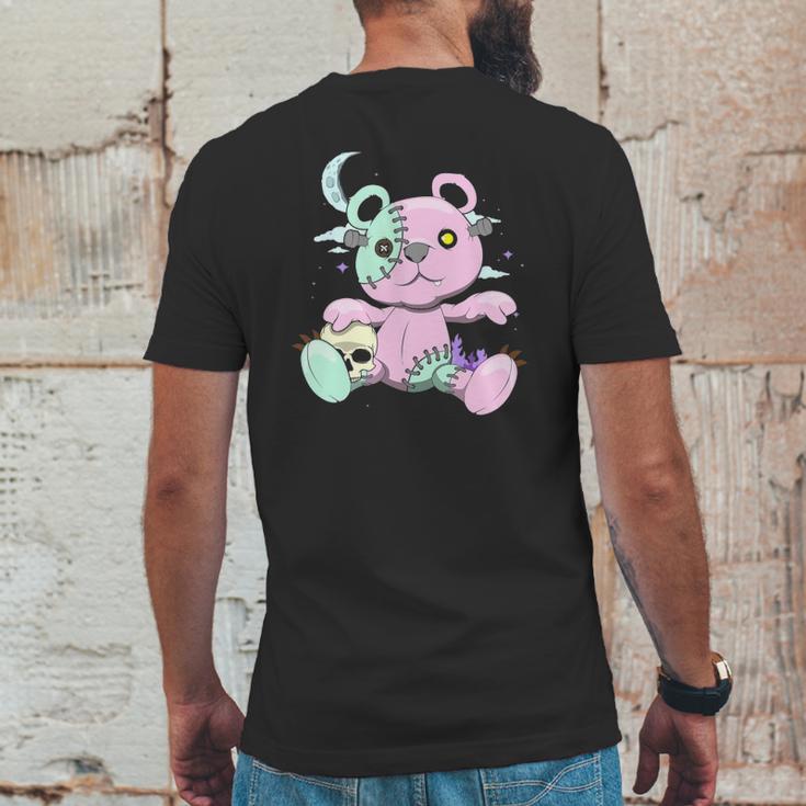 Kawaii Pastel Goth Witchy Bear And Skull Cute Creepy Bear Mens Back Print T-shirt Funny Gifts