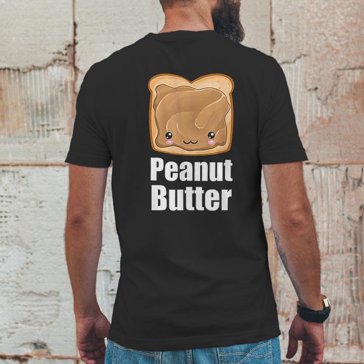 Kawaii Peanut Butter Jelly Pb&J Halloween Matching Bff Mens Back Print T-shirt Funny Gifts