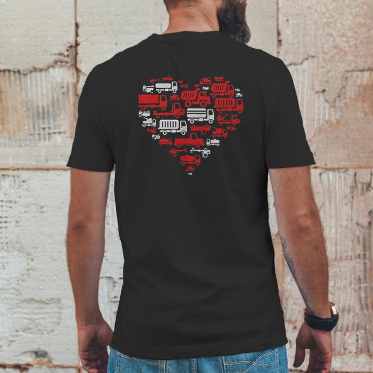 Kids Heart Of Trucks Youth Mens Back Print T-shirt Funny Gifts