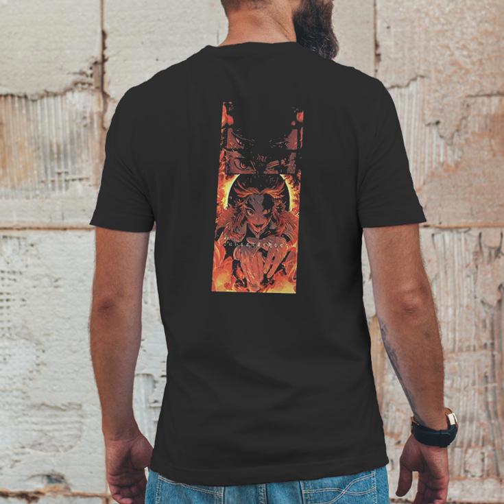 Kimetsu No Yaiba Demon-Slayer On Fire Mens Back Print T-shirt Funny Gifts