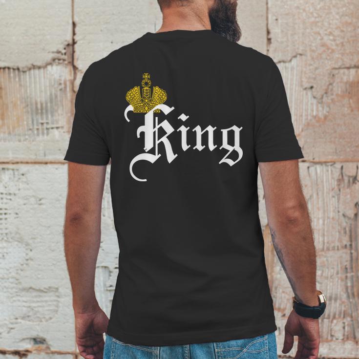 King Crown Old English Logo Mens Back Print T-shirt Funny Gifts