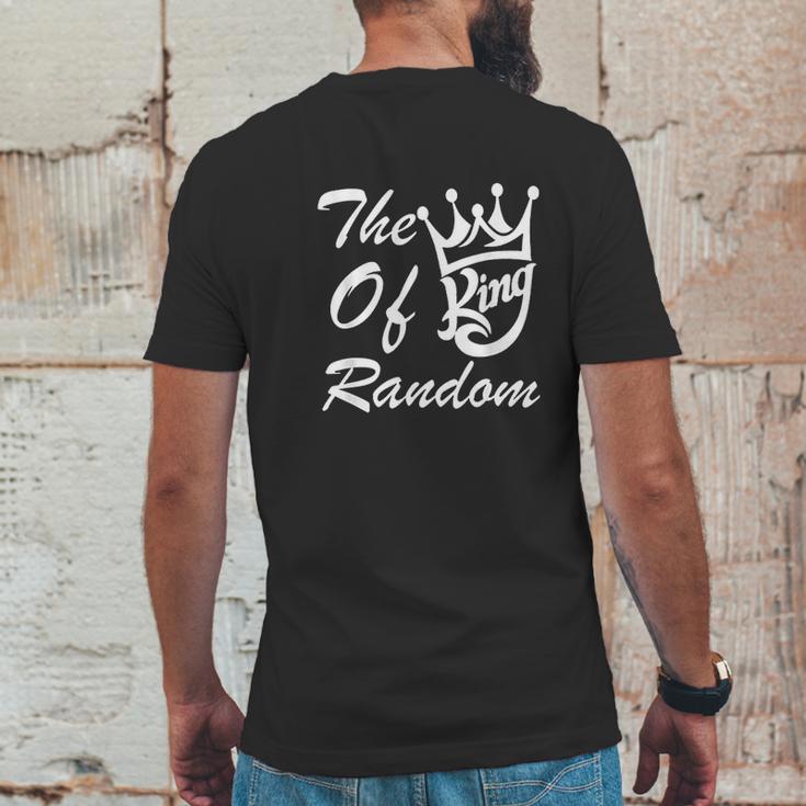 The King Of Random Gaming Funny Gift For Gamers Mens Back Print T-shirt Funny Gifts