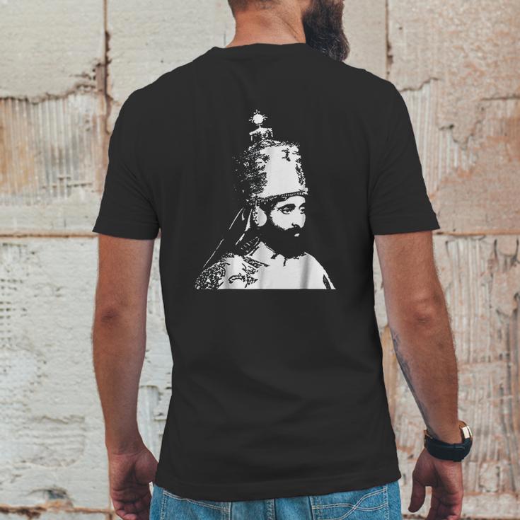 The King Stands Haile Selassie Crown Mens Back Print T-shirt Funny Gifts