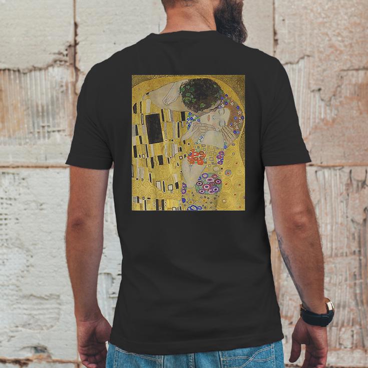 The Kiss Or Lovers By Gustav Klimt Mens Back Print T-shirt Funny Gifts