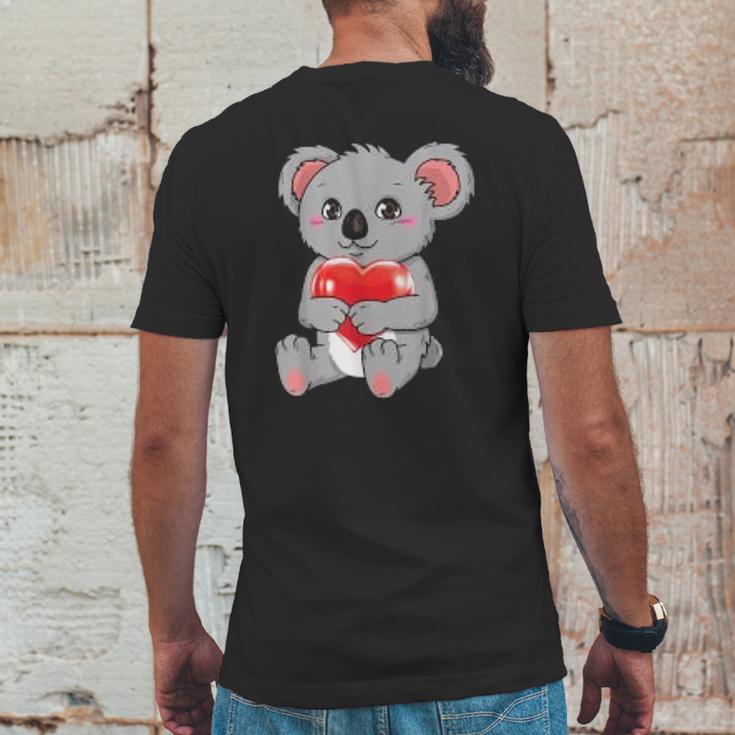 Koala Heat Valentine Funny Valentines Day Singles Gift Mens Back Print T-shirt Funny Gifts