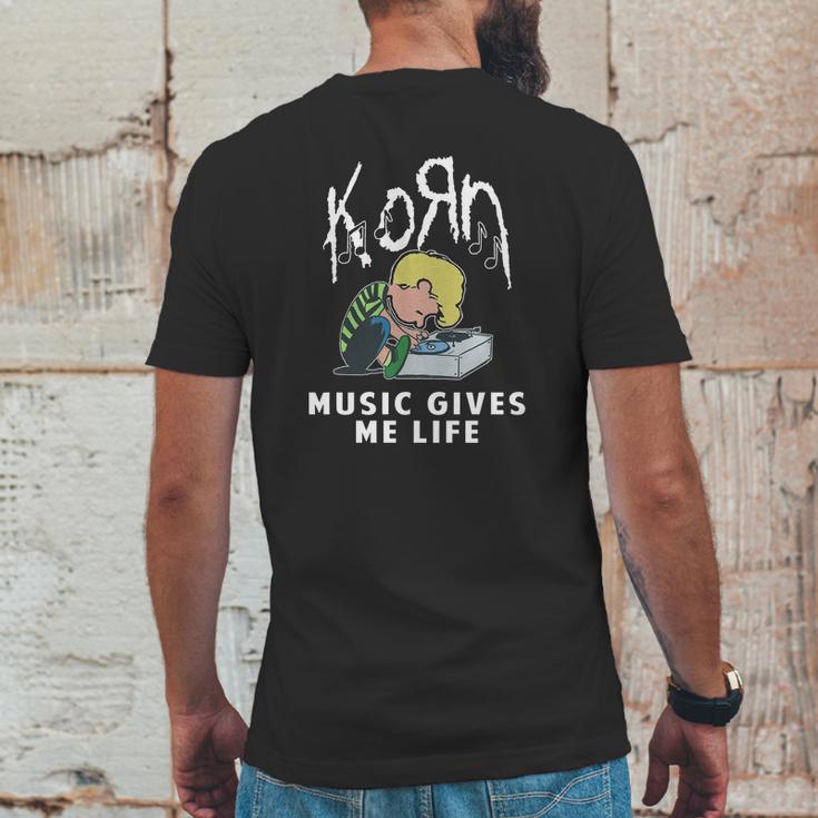 Korn The Peanuts Mens Back Print T-shirt Funny Gifts