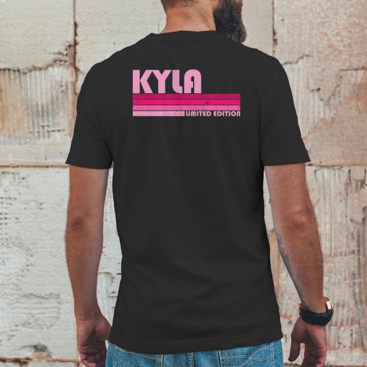 Kyla Name Personalized Retro Vintage 80S 90S Style Mens Back Print T-shirt Funny Gifts