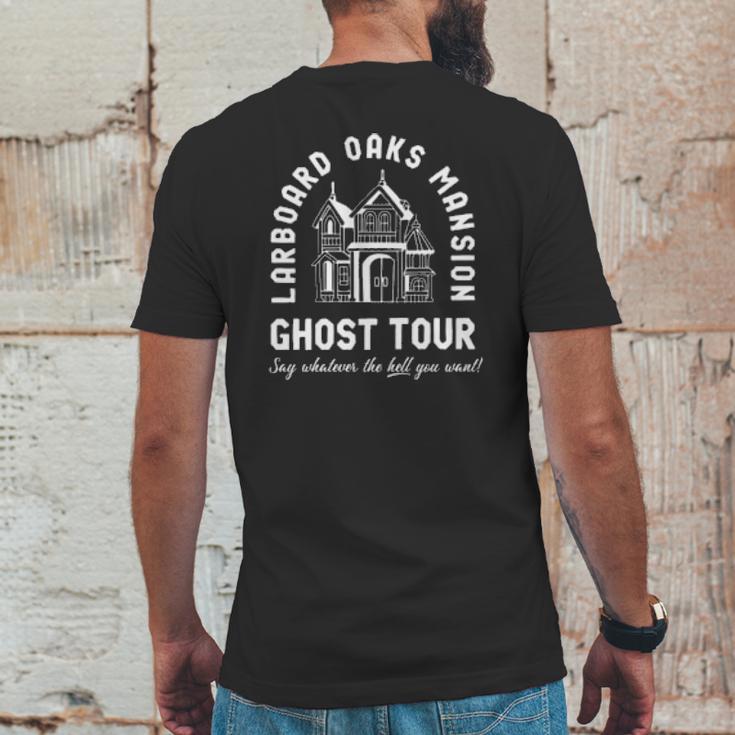 Larboard Oaks Mansion Ghost Tour Mens Back Print T-shirt Funny Gifts