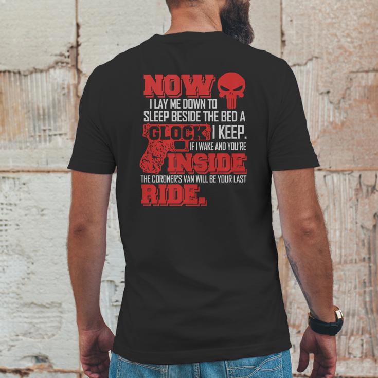 Now I Lay Me Down To Sleep GlockShirt Mens Back Print T-shirt Funny Gifts