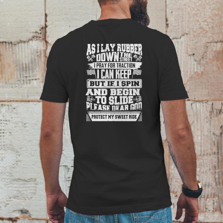 As I Lay Rubber Down The StreetShirt Mens Back Print T-shirt Funny Gifts