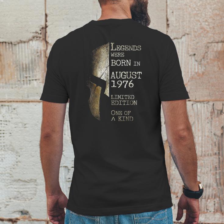 Legends Born In August 1976 45Th Birthday 45 Years Old Mens Back Print T-shirt Funny Gifts