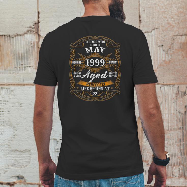 Legends Were Born In May 1999 22Nd Birthday 22 Years Old Mens Back Print T-shirt Funny Gifts