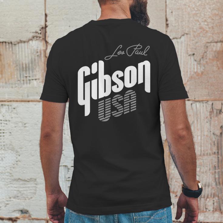 Les Paul Gibson Usa Mens Back Print T-shirt Funny Gifts