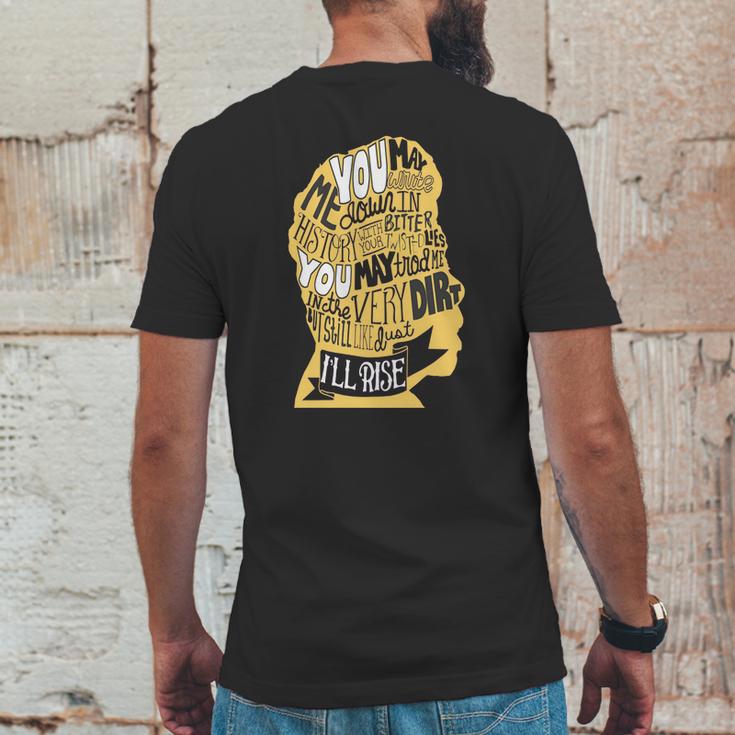 Literary Marvels Maya Angelou Mens Back Print T-shirt Funny Gifts