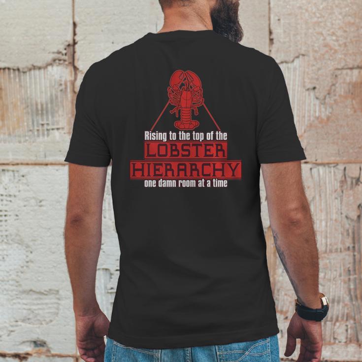 Lobster Hierarchy Jordan Peterson Mens Back Print T-shirt Funny Gifts