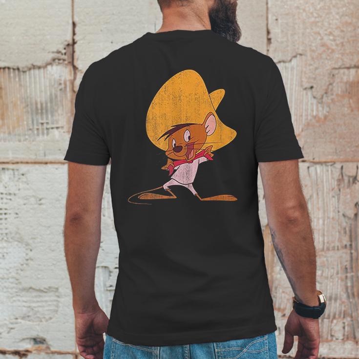 Looney Tunes Speedy Gonzales Red Hue Portrait Mens Back Print T-shirt Funny Gifts